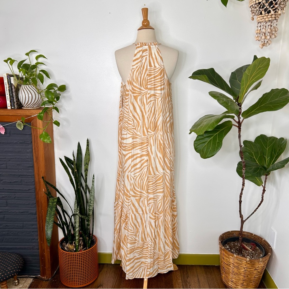 NWT Nine West  Zebra Print maxi Dress - Picture 6 of 6
